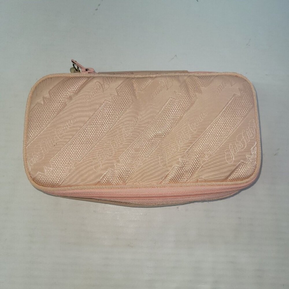 Saks Fifth Avenue Lingerie Cosmetic Bag Pink 9x5x2"‎